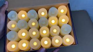 SHYMERY Flameless Votive Candles Review [upl. by Aneeuqahs]