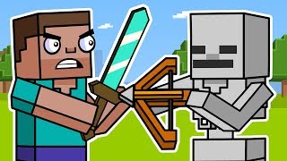 Block Squad Minecraft Survival Mode Animation Compilation  ArcadeCloud [upl. by Netta]