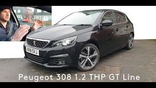 Peugeot 308 12 THP 130 GT Line Review [upl. by Phalan]