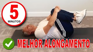 ✅ ALONGAMENTO PARA COLUNA E NERVO CIÁTICO  5 MINUTOS DE ALONGAMENTO PARA LOMBAR [upl. by Lynd]