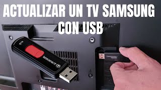 Cómo actualizar un televisor Samsung o cualquier televisor con USB [upl. by Mailli]