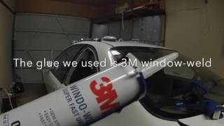 How to replace a quarter window 93 Civic Coupe [upl. by Firehs63]