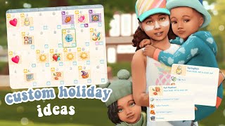 📅 Custom Calendar Ideas and Mods to add to your Gameplay 🐣  The Sims 4 Holiday Ideas [upl. by Elora]