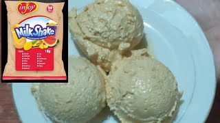 How To Make Melon Ice Cream  Using Injoy Milkshake  Kambal Tarcena Alchie [upl. by Yrennalf511]