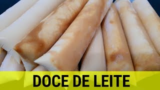 Como Fazer Geladinho Gourmet Doce de Leite [upl. by Awahsoj]