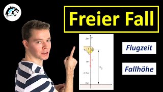 Der freie Fall mit Erdbeschleunigung  Physik Tutorial [upl. by Ellenuahs]