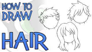 How To Draw Hair Easy [upl. by Aliban788]