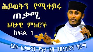 🔴ሕይወትንየሚቀይሩየአባገብረኪዳንግርማአባታዊምክሮች 🔴ምክረአበው  AbaGebrekidanGirma Sibket begomeaza [upl. by Rettke]