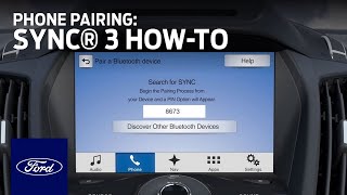 SYNC 3 Phone Pairing  SYNC 3 HowTo  Ford [upl. by Pas]