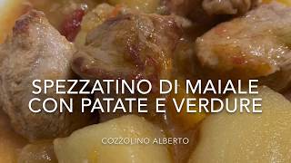 Spezzatino di maiale con patate e verdure [upl. by Millhon530]