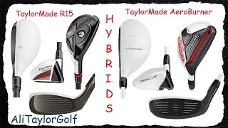 TAYLORMADE R15 AND AEROBURNER HYBRIDS REVIEW [upl. by Nauqad]