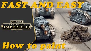 How to Paint a Legion Imperialis Solar Auxilia Leman Russ FAST and EASY [upl. by Lapham848]