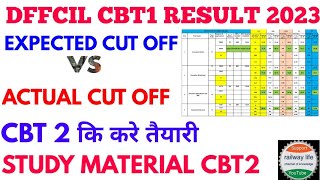 dfccil cbt1 2023 results out expected vs actual cut offexecutive junior Executive amp operation BD [upl. by Rafferty]