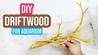 DIY Driftwood for Aquarium How to Make Driftwood at Home Like a Pro [upl. by Sydalg]