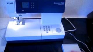 Pfaff Tiptronic 2020 Sewing Machine Shown Working [upl. by Zoellick]