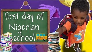 Uzo’s first day of school 😁 School Uniform 👍🏼In Nigeria 🇳🇬🧿🏫 [upl. by My153]