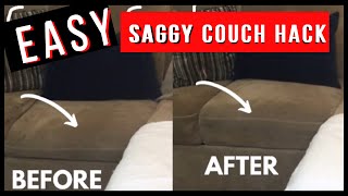 Fix Saggy Couch Cushion l Fast Easy Cheap [upl. by Amaty134]