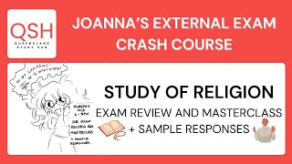 QCE Study of Religion  Exam Review amp Masterclass  Sample Responses  Joannas EA Crash Course [upl. by Attenaz870]