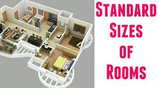 Standard sizes of rooms of house [upl. by Chloette]