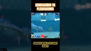 Hainosaurus vs Plesiosaurus  Jurassic World The Game Shorts [upl. by Rhona]