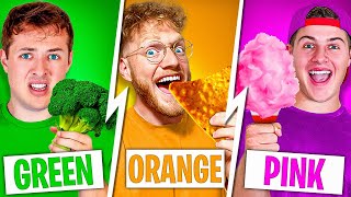 Eating Only ONE COLOR FOOD For 24 HOURS Challenge [upl. by Bergeron]