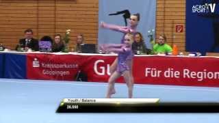 Acro Cup Albershausen 2013 Womens Pair Balance Youth Ekaterinenburg Russia  Ivanova Kuznetsova [upl. by Allbee]