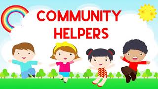 Community Helpers Kindergarten Learn English Vocabulary Occupations [upl. by Phillips694]