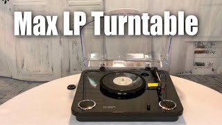 ION Audio Max LP 3Speed Belt Drive Turntable Record Player Review [upl. by Wadsworth814]