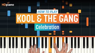 How to Play quotCelebrationquot by Kool amp the Gang  HDpiano Part 1 Piano Tutorial [upl. by Jase]