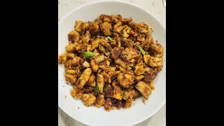 Simple Chicken Fry  Karampodi Chicken Fry  Chicken Appetizer [upl. by Enisamoht586]