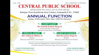 CENTRAL PUBLIC SCHOOL JAFARPUR ANNUAL FUNCTION 2024 Live Stream [upl. by Anayad]