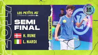 Les Petits As 2017  Boys Semifinal  Holger Rune vs Luca Nardi [upl. by Nolra]