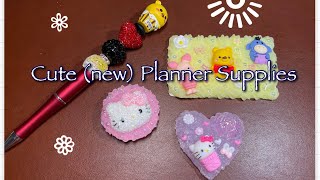 New Handmade Pooh amp Hello Kitty Planner Supplies So Cute [upl. by Zubkoff670]