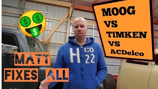 Moog vs Timken vs ACDelco Wheel Bearing Product Review [upl. by Vachel402]