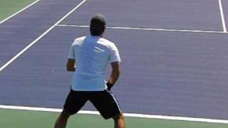 Roger Federer Return and InsideOut Forehand in Slow Motion [upl. by Silverstein314]