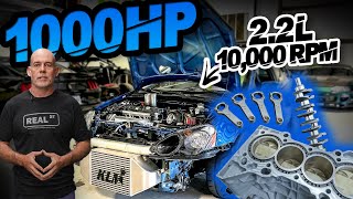 Building a 1000HP AWD Honda K24  22L DESTROKER For 10000RPM Jay Builds our NEW ENGINE [upl. by Gnoud]