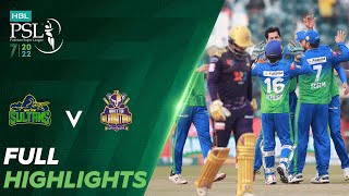 Full Highlights  Multan Sultans vs Quetta Gladiators  Match 25  HBL PSL 7  ML2T [upl. by Haland]