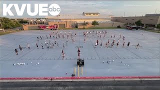 Round Rock High School Dragon Band prepares to participate in London Band Week [upl. by Studnia]