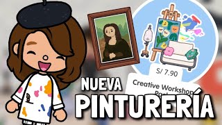 NUEVA PINTURERÍA EN TOCA BOCA WORLD 🎨🌈🖌️👩‍🎨✨  Aventuras de Kiwi 🥝 [upl. by Hally917]