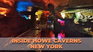 Inside Howe Caverns  2nd Most Visited Natural Attraction in NY State  Cave amp Underground River [upl. by Amrac371]