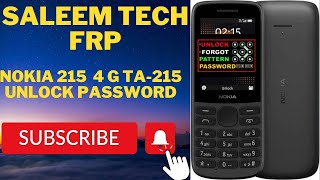 Nokia 215 4G TA1264 password pin hard reset freeNokia 220 4 G TA1170 SCREEN LOCK [upl. by Jackelyn]