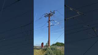 DANGER  Plane EXPLODES and BURNS after hitting HIGH VOLTAGE powerlines [upl. by Malita392]