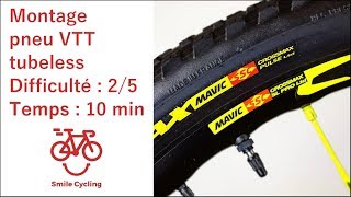 Montage pneu VTT tubeless [upl. by Aninaig]