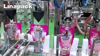 Linapack linear stand up pouch filling and sealing machine  duplex versions [upl. by Bloomer]