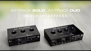 MAudio  Introducing the M Track Solo amp Duo Audio Interfaces [upl. by Dlaniger]