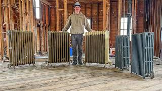 Restoring A 7000 Mansion Removing Antique Radiators [upl. by Ecinerev665]