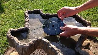 How To Keep Solar Bird Bath Fountain Centered From Floating Around [upl. by Drucilla221]