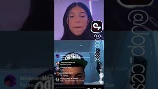 PedroEslabón armado Singing Tentación and baby To the girl he likes from tik tok Instagram live [upl. by Spooner]