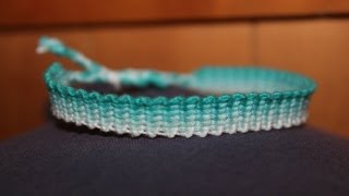 quotKnittedquot Friendship Bracelet Tutorial CC [upl. by Iain476]