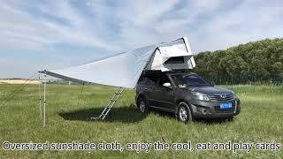 ABS hard shell car roof tent canopy [upl. by Netsreik]